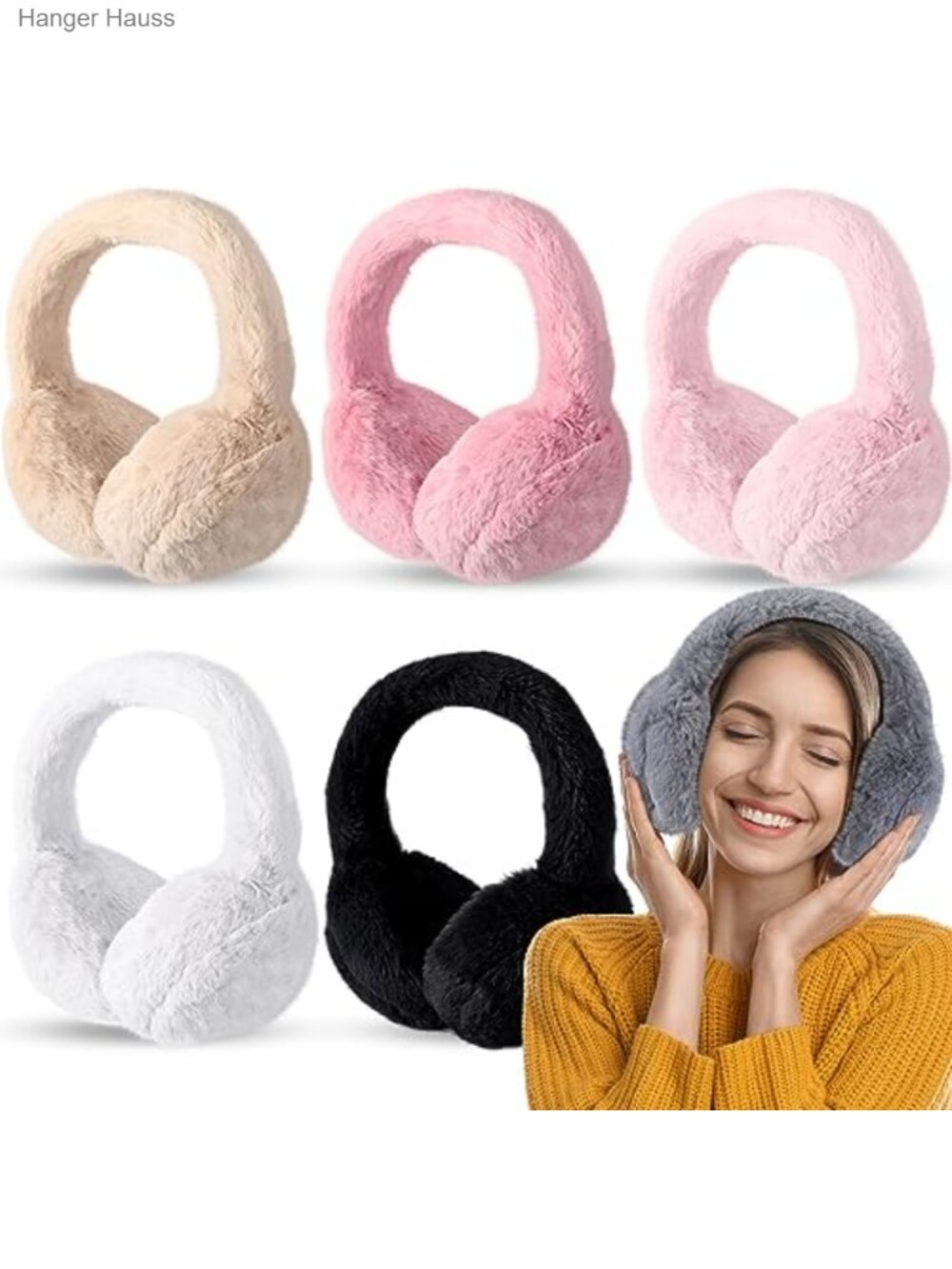 Faux Fur Foldable Ear Muffs Winter Warm Ear Warmers